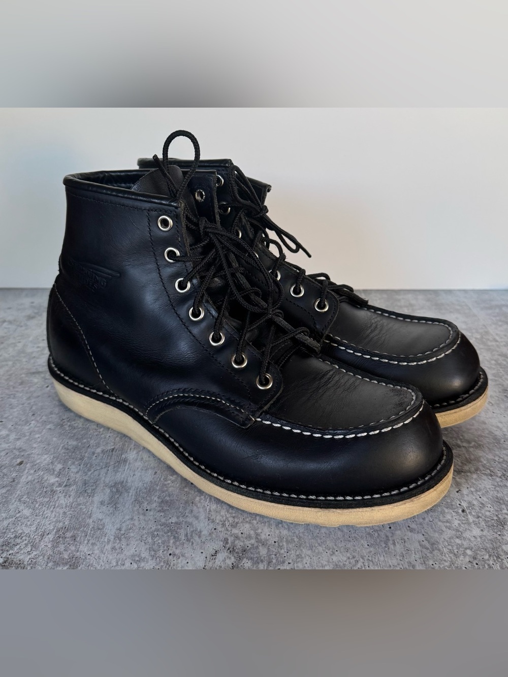 Red Wing Heritage Classic Moc Toe 8179 6" Boots Men’s 8.5 D Black